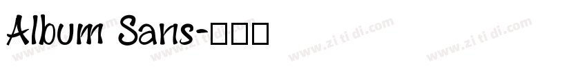 Album Sans字体转换